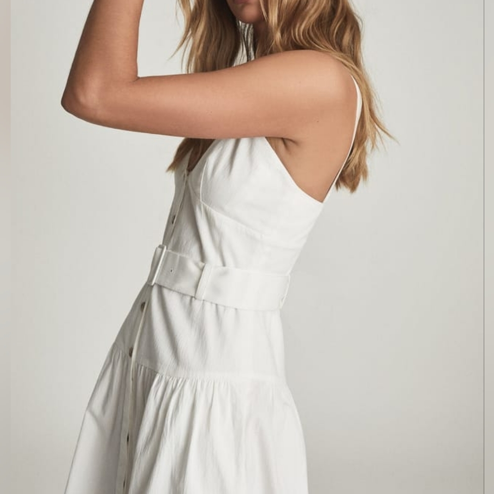 Nwt Reiss | Vita Button Through Midi Sundress - image 3